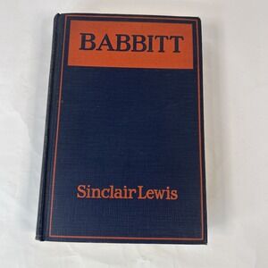 Babbitt by Sinclair Lewis 1922 Hard Cover Read